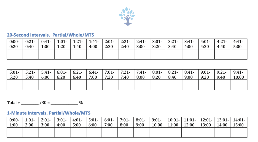 Free Interval Data Sheet